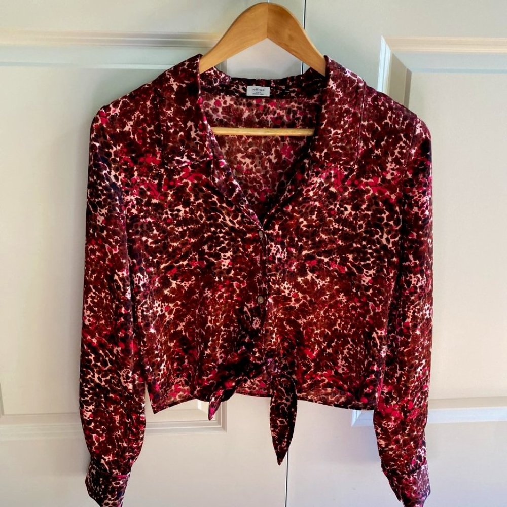 Wilfred - Tie-Front Blouse Silky tie-front blouse - Size XXS